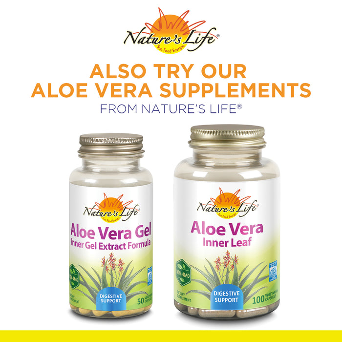 Natures Life Aloe Vera Gel Herbal Blend | Soothing Formula for Hand, Body & Sun Care | With Chamomile & Comfrey | 16oz