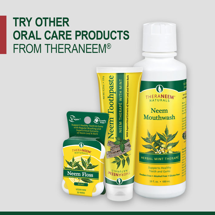 TheraNeem Neem Tooth & Gum Oil | Supports Healthy Teeth & Gums with CoQ10, Coconut Oil & Supercritical Extracts | 0.5oz