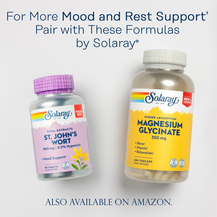 Solaray Lemon Balm Aerial 475 mg - Healthy Mental Calm and Relaxation and Rest Support - Whole Aerial for Full Nutrient Profile - Non-GMO, Vegan - 100 Servings, 100 VegCaps