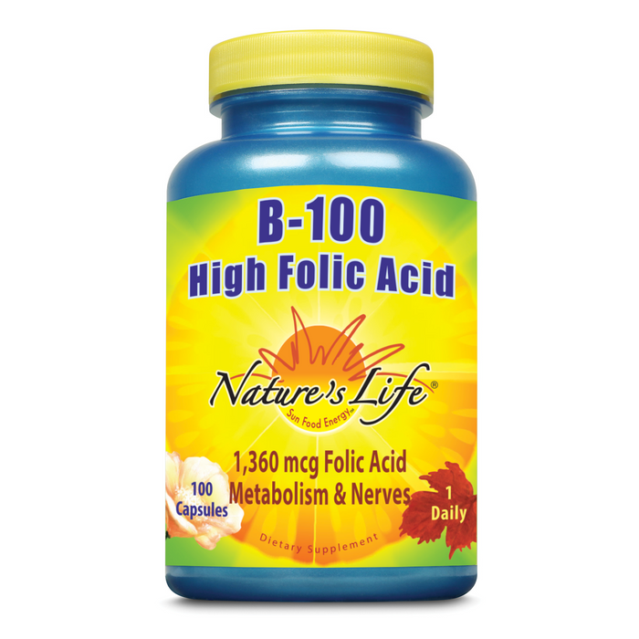 Nature's Life  B-100 High Folic Acid | 100 ct