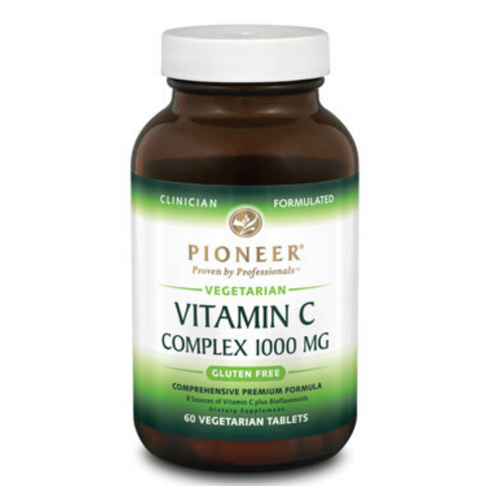 PIONEER NUTRITIONAL FORMULAS Vitamin C, Tablet (Btl-Glass) 1000mg | 60ct