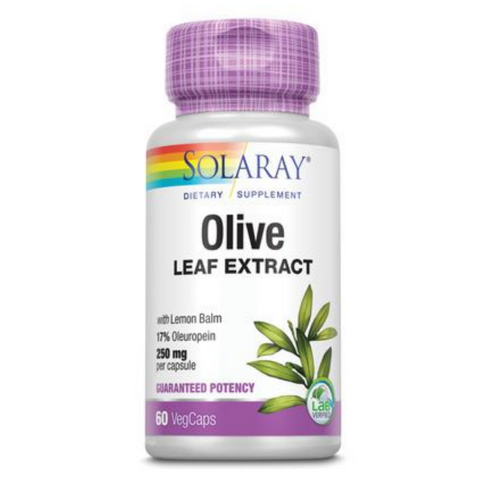 Solaray Olive Leaf Extract Supplement, 250mg | 60 Count