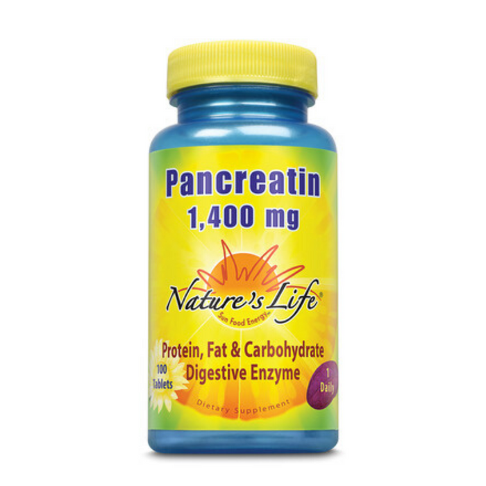 Nature's Life  Pancreatin 4X Strength | 100 ct