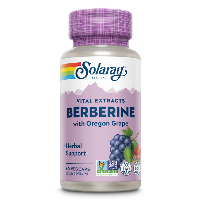 Solaray Berberine Root Extract with Oregon Grape Advanced Formula, AMPK Activator, Healthy Immune, Digestion & Metabolism Support, 60 VegCaps