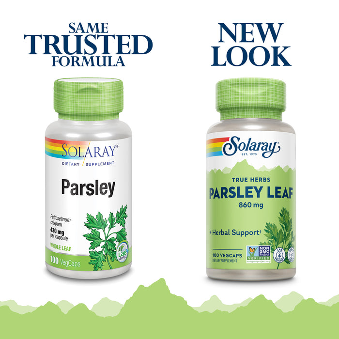 Solaray Parsley Capsules, 860 mg | 100 Count