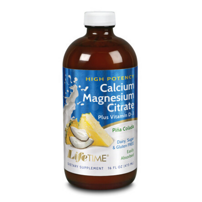 LifeTime   Cal Mag Citrate Hi-Potency, No Sugar, Pina Colada | 16 oz
