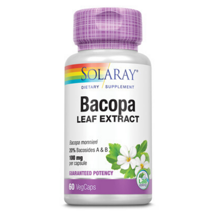 Solaray - Bacopa Ayurvedic Herbs, 100 mg | 60 capsules