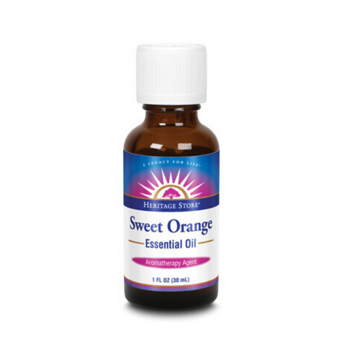 HERITAGE STORE Orange Essential Oil, Orange (Btl-Glass) | 1oz