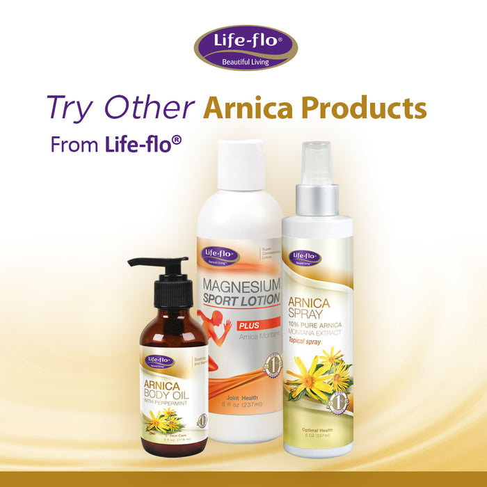 Life-flo Arnica Oil | Arnica Montana Soothing Oil for Massage, Joint / Muscle Comfort and Flexibility, Skin Health | 2oz