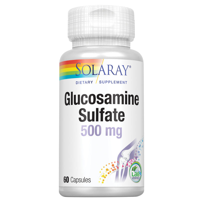 Solaray Glucosamine Sulfate 500 mg | Healthy Joint Flexibility & Resiliency Support (30 Serv, 60 CT)