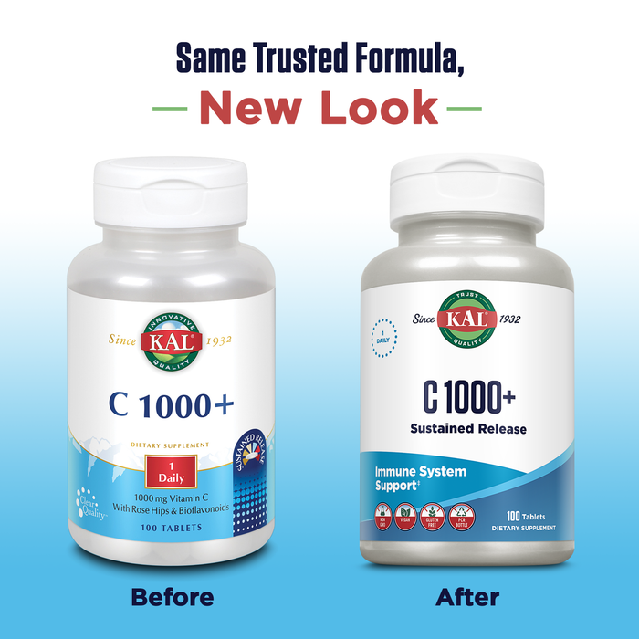 KAL C-1000+ Sustained Release 1000mg | 100ct