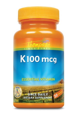 Thompson Vitamin K, Capsule (Btl-Plastic) 100mcg 30ct