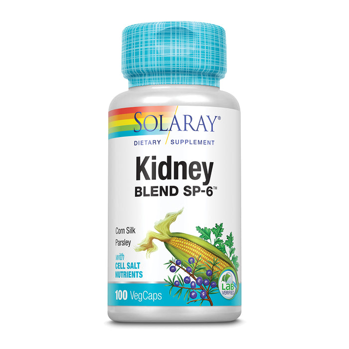 Solaray Kidney Blend SP-6 | Herbal Blend w/ Cell Salt Nutrients to Help Support Healthy Kidney Function | Non-GMO, Vegan (1 Pack)