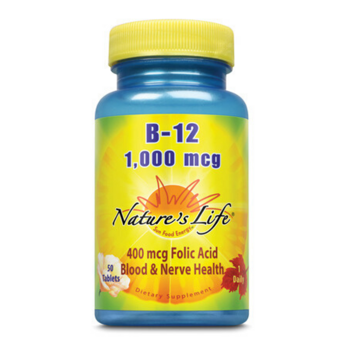 Nature's Life  Vitamin B-12, 1,000 mcg | 50 ct