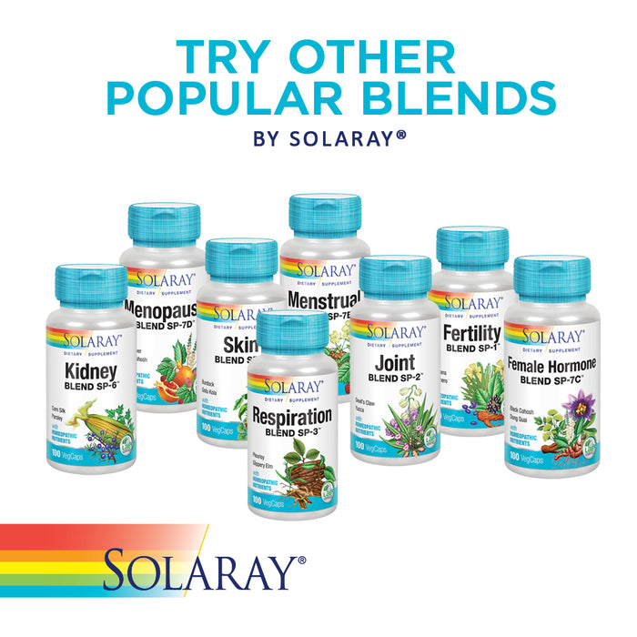Solaray Thyroid Blend SP-26 | Herbal Blend w/ Cell Salt Nutrients to Help Support Healthy Thyroid Function | Non-GMO, Vegan | 100 VegCaps